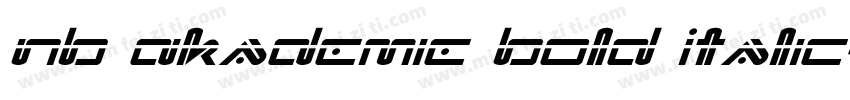 NB Akademie Bold Italic字体转换